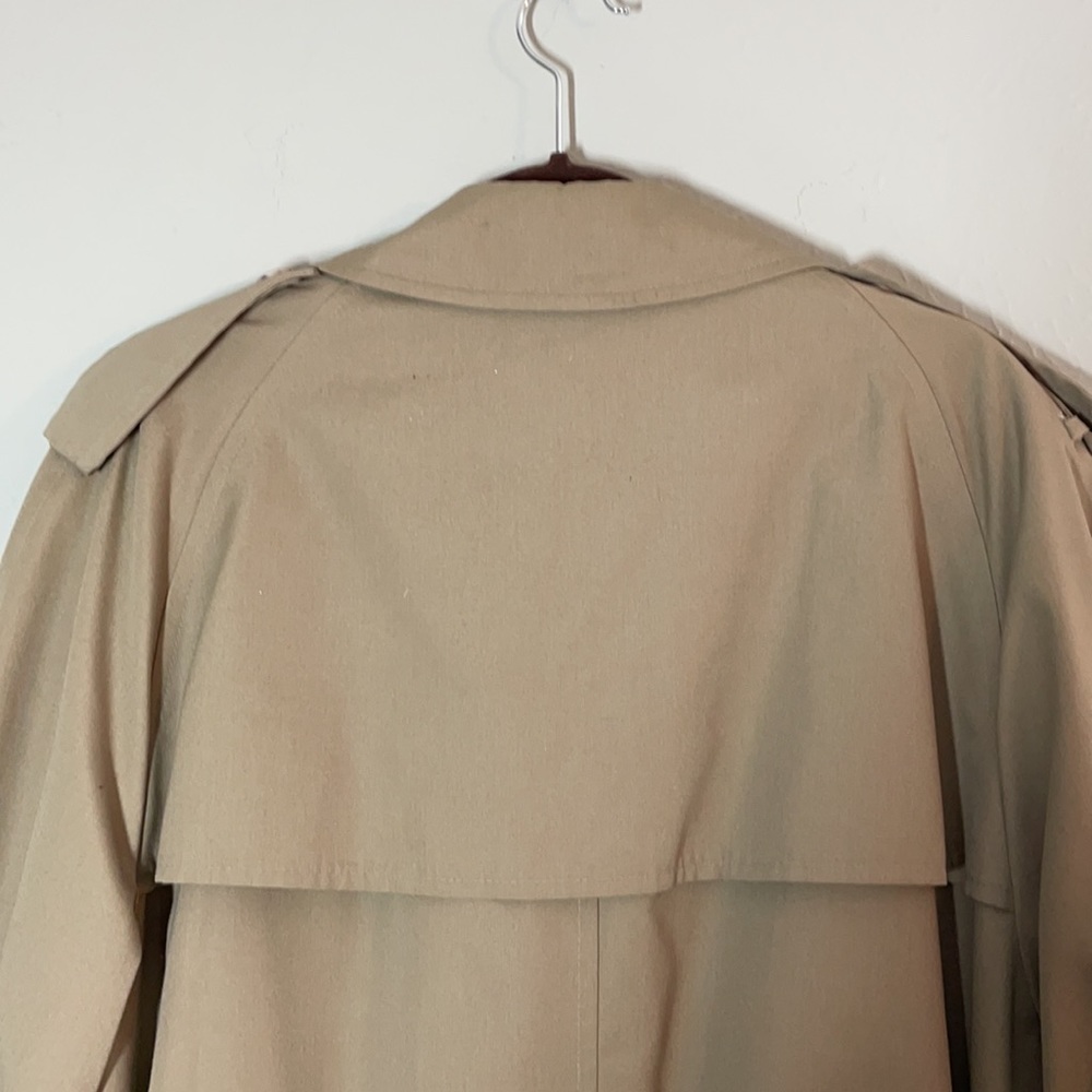 Clipper Mist Londontown Corp.  Men's Size 44 Reg Trench Coat Removable Lining - Picture 4 of 11